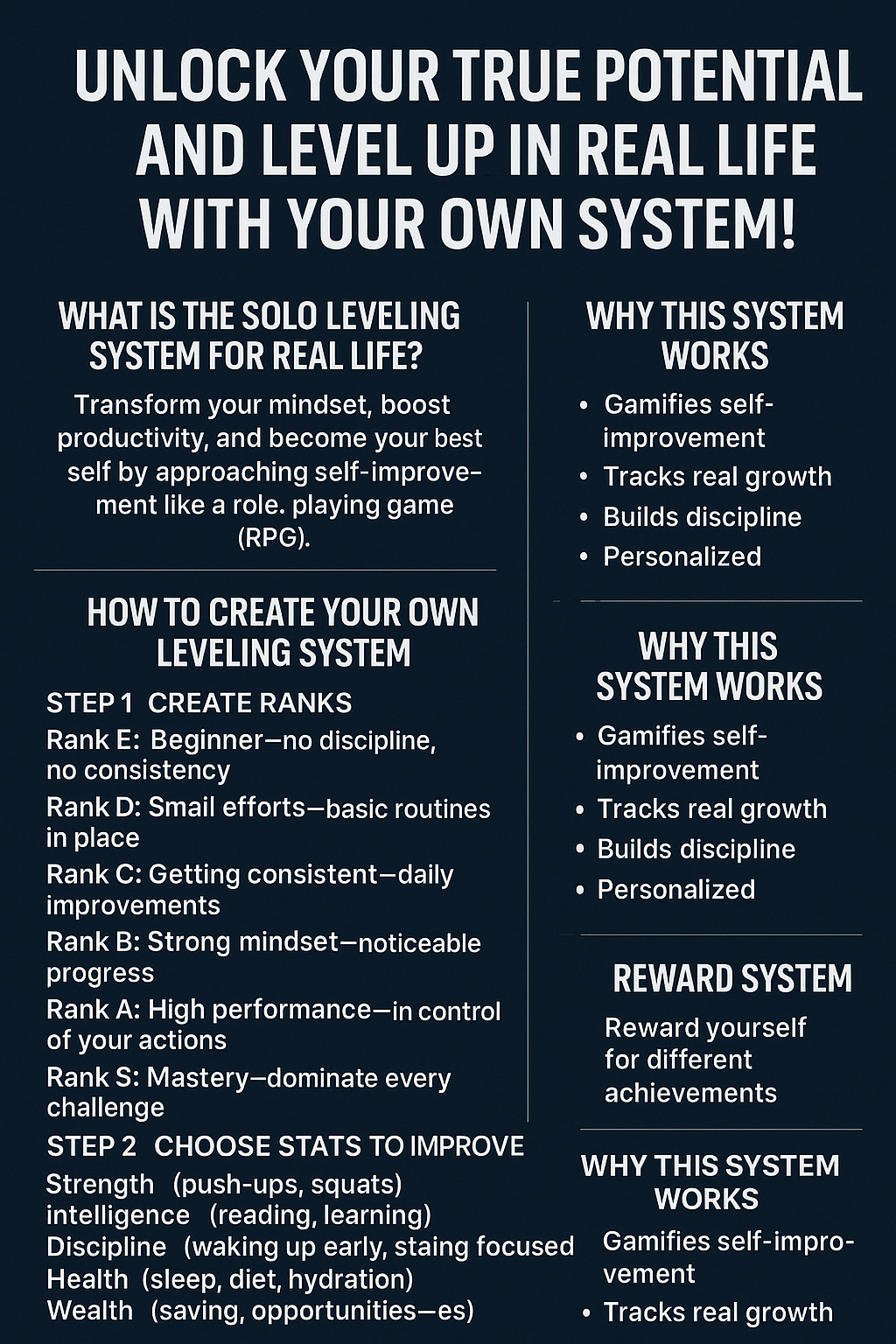 Level Up Your Life: Step-by-Step Guide to the Solo Leveling System 1 Level Up Your Life